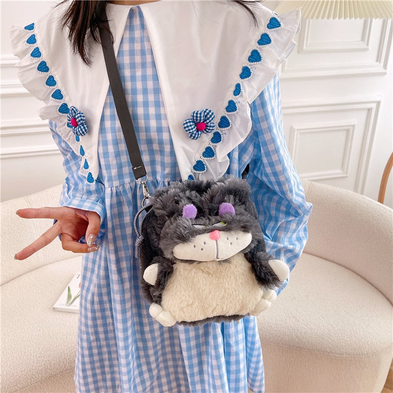 Lucifer Cat Plush Single Shoulder Crossbody Bag