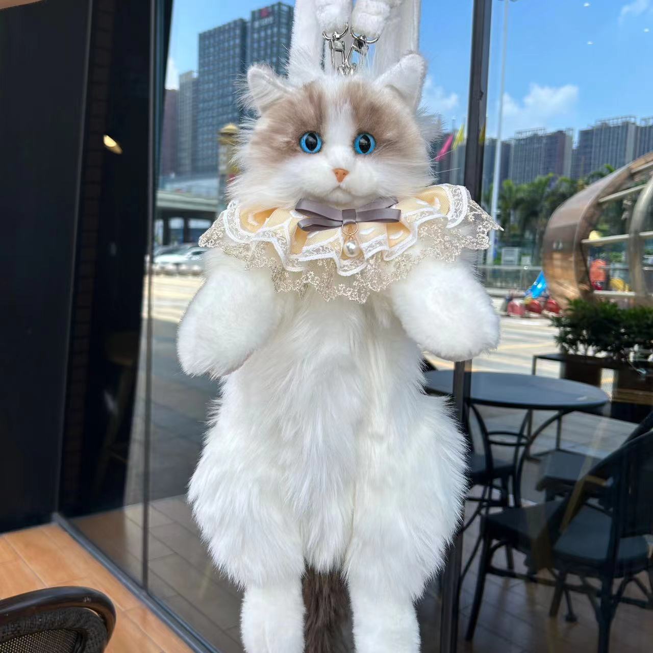 Bionic Ragdoll Cat Plush Backpack