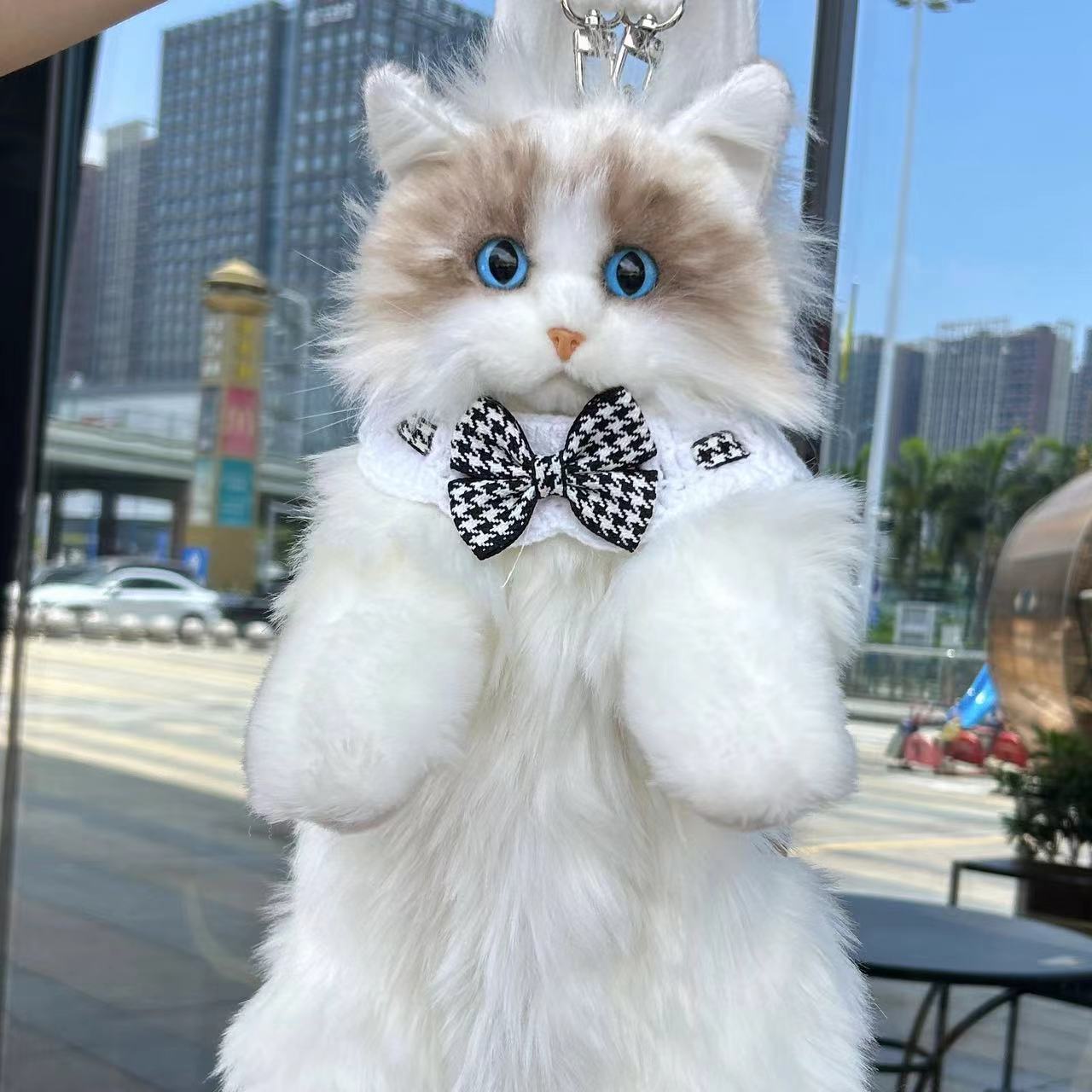 Bionic Ragdoll Cat Plush Backpack