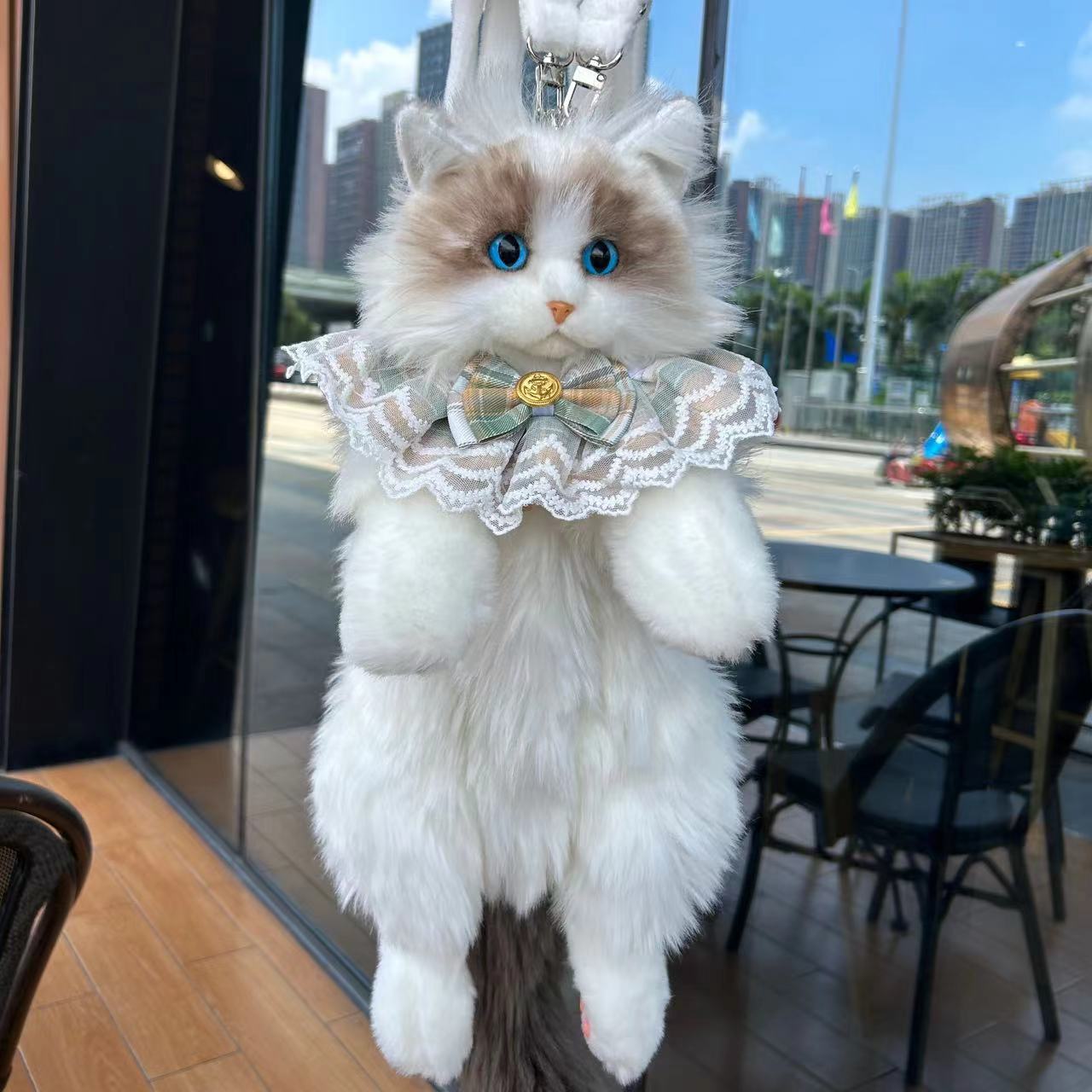 Bionic Ragdoll Cat Plush Backpack
