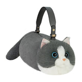 Simulated Three-Color Cat Shoulder Bag Handbag
