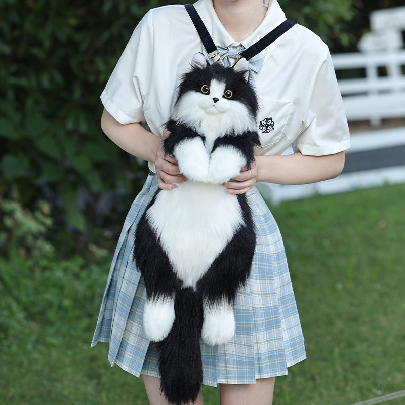 Bionic Cow Cat Plush Cat Bag