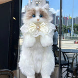 Bionic Ragdoll Cat Plush Backpack